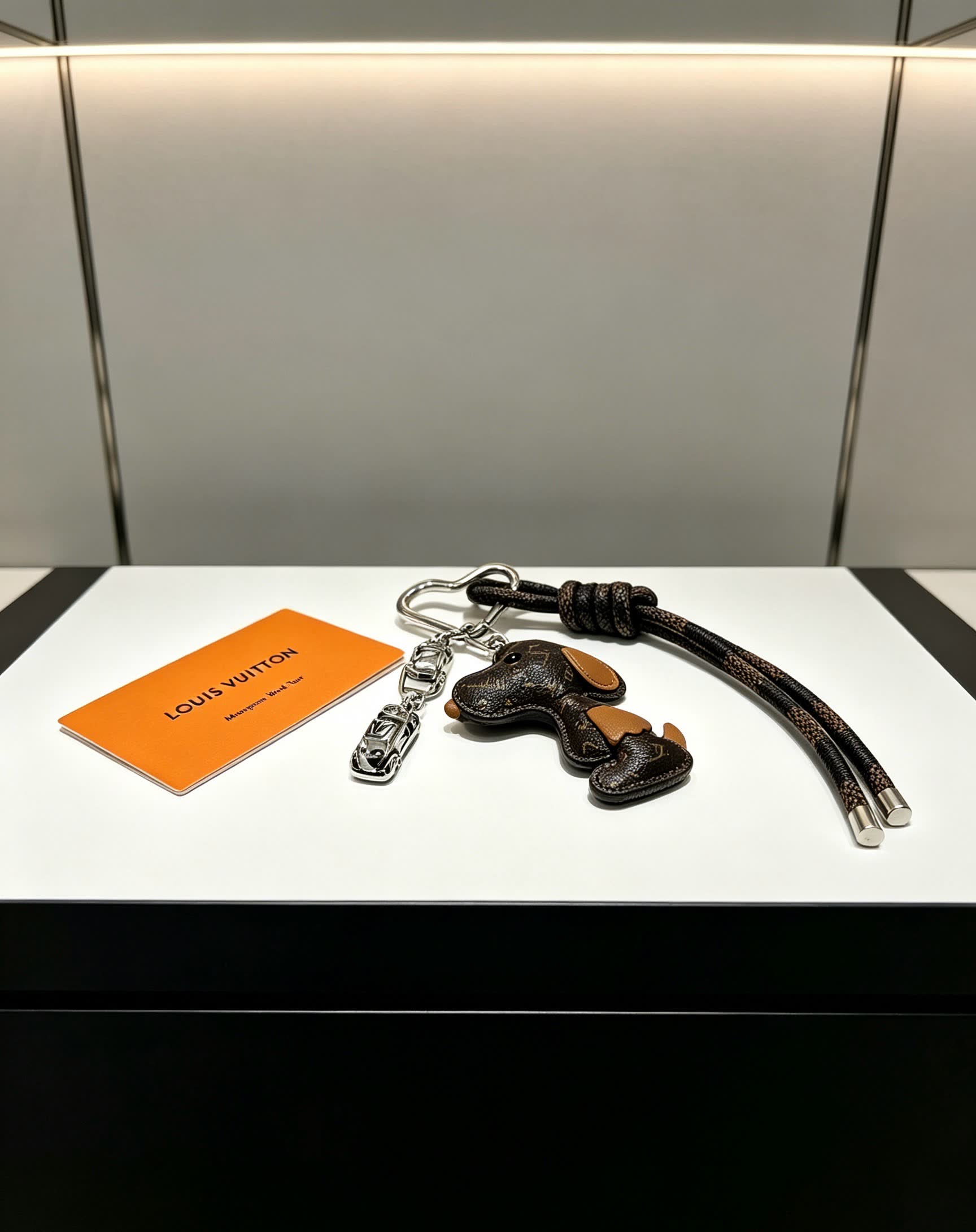 Louis Vuitton Monogram Dog Keychain